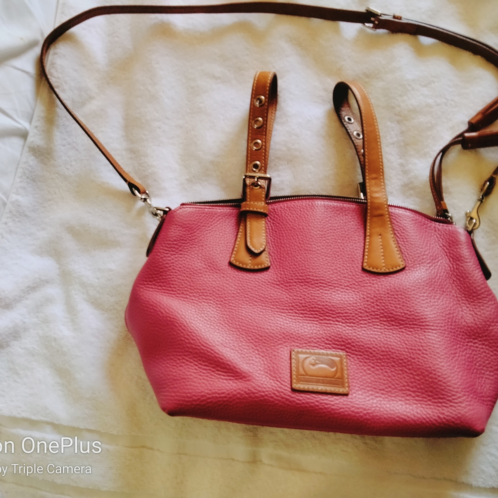Dooney & Bourke Leather Tote Bag Pink